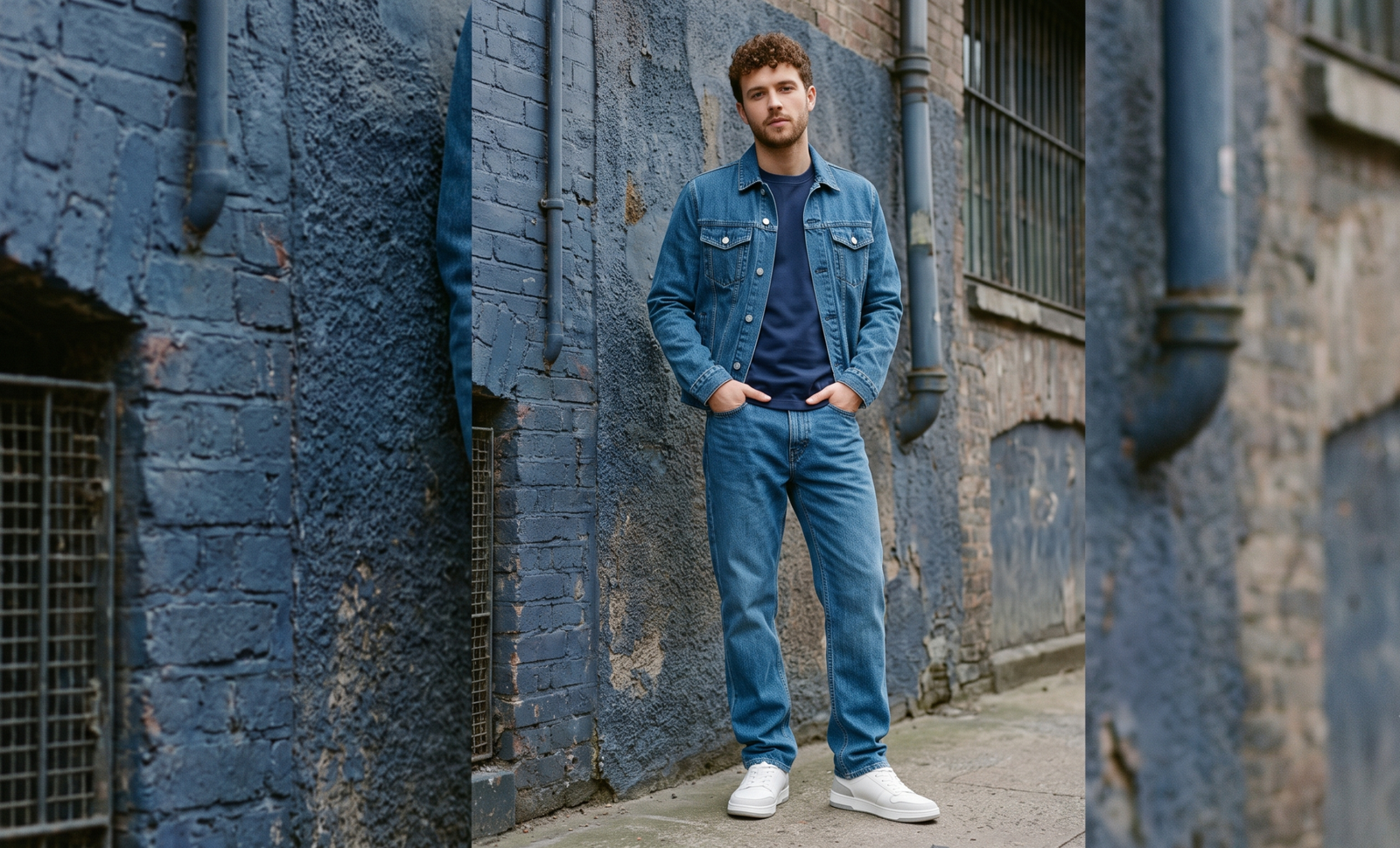Straight fit denim