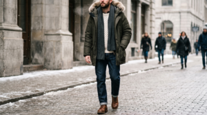Straight fit denim