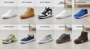 Types of sneakers